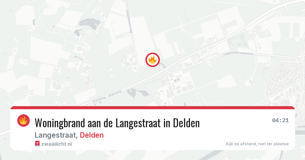Woningbrand aan de Langestraat in Delden — 13 mrt 2026