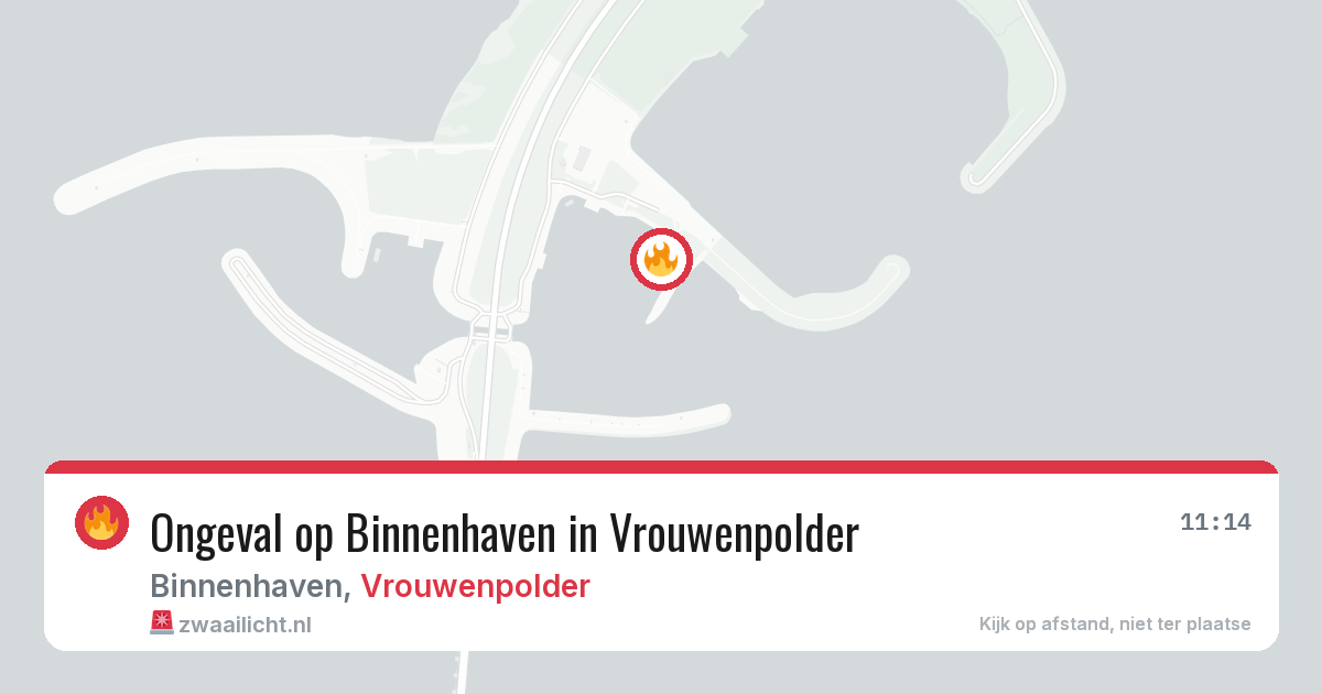 Ongeval op Binnenhaven in Vrouwenpolder — 2 aug 2026