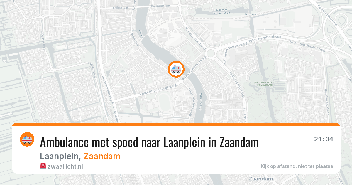 Ambulance met spoed naar Laanplein in Zaandam — 23 jun 2026