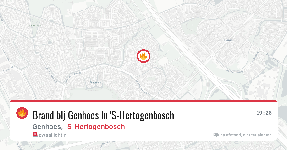 Brand bij Genhoes in 'S-Hertogenbosch — 30 mei 2026