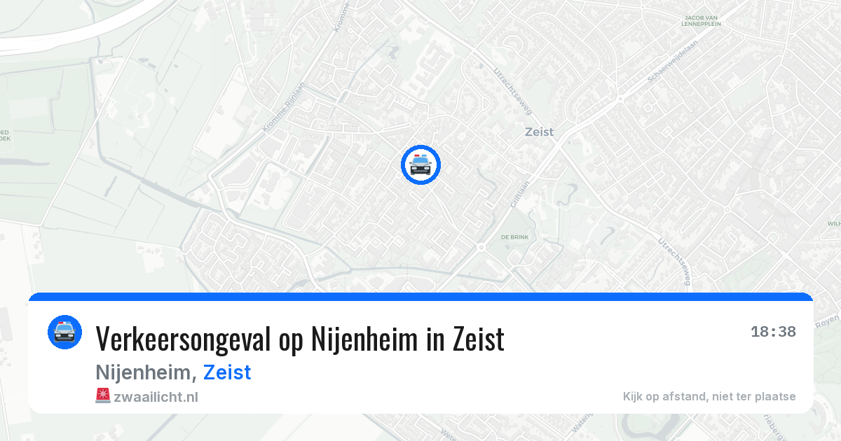 Verkeersongeval op Nijenheim in Zeist — 22 mei 2026