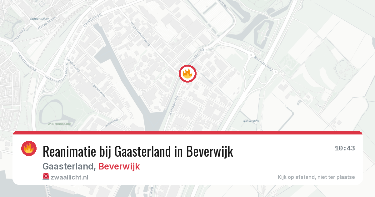 Reanimatie bij Gaasterland in Beverwijk — 5 mei 2026