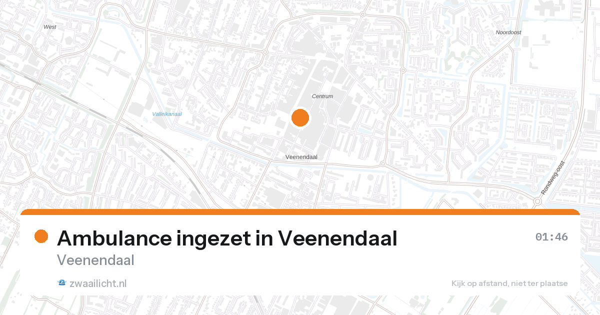 Ambulance ingezet in Veenendaal — 27 aug 2026