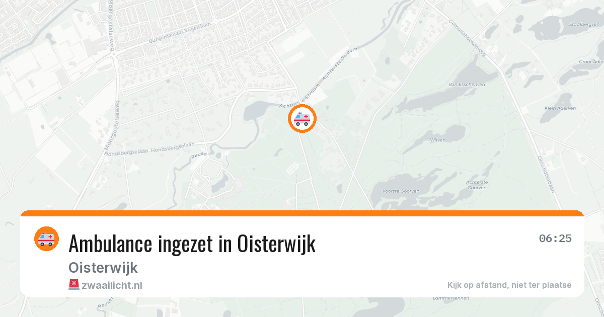 Ambulance ingezet in Oisterwijk — 18 mrt 2026