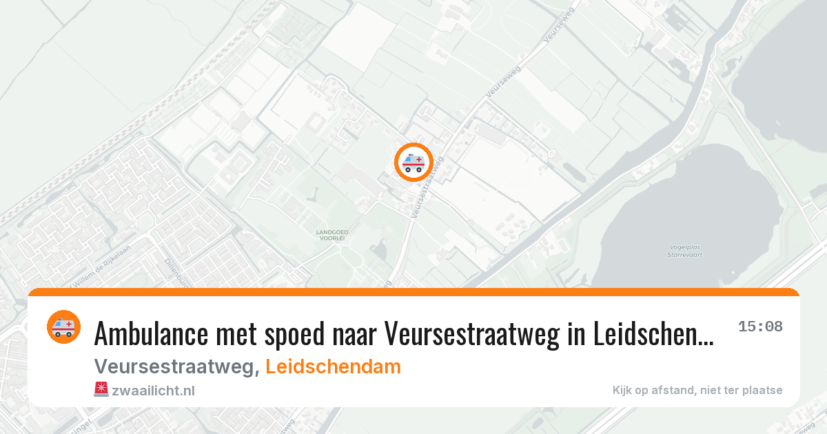 Ambulance met spoed naar Veursestraatweg in Leidschendam — 26 jun 2026