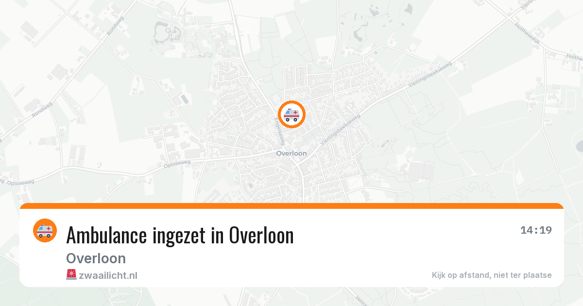 Ambulance ingezet in Overloon — 26 jun 2026