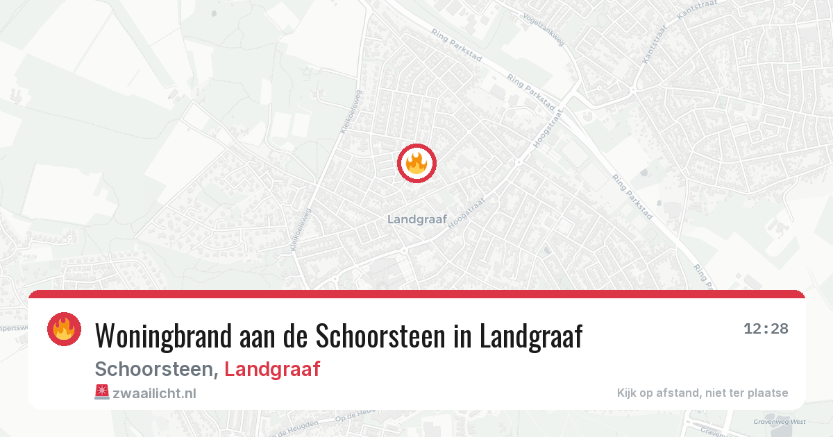 Woningbrand aan de Schoorsteen in Landgraaf — 24 mrt 2026