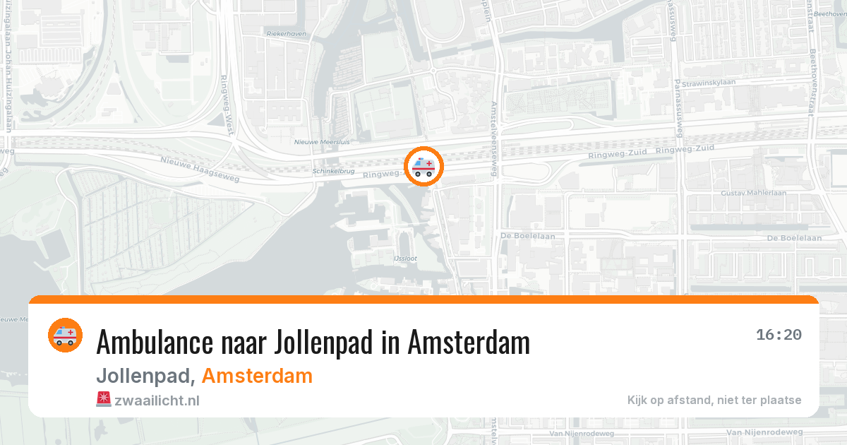 Ambulance naar Jollenpad in Amsterdam — 12 jun 2026