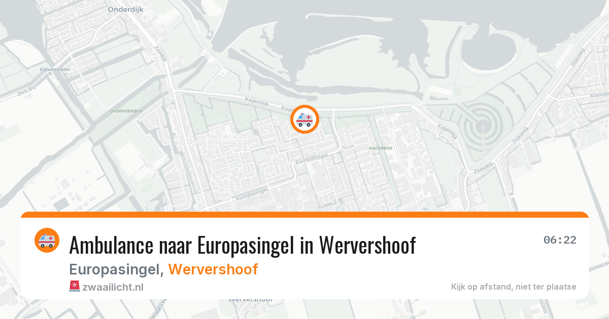 Ambulance naar Europasingel in Wervershoof — 2 apr 2026