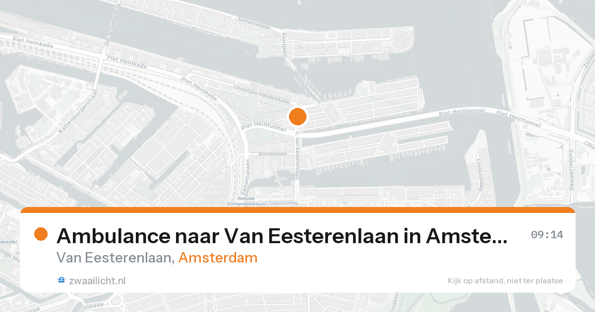 Ambulance naar Van Eesterenlaan in Amsterdam — 22 aug 2026