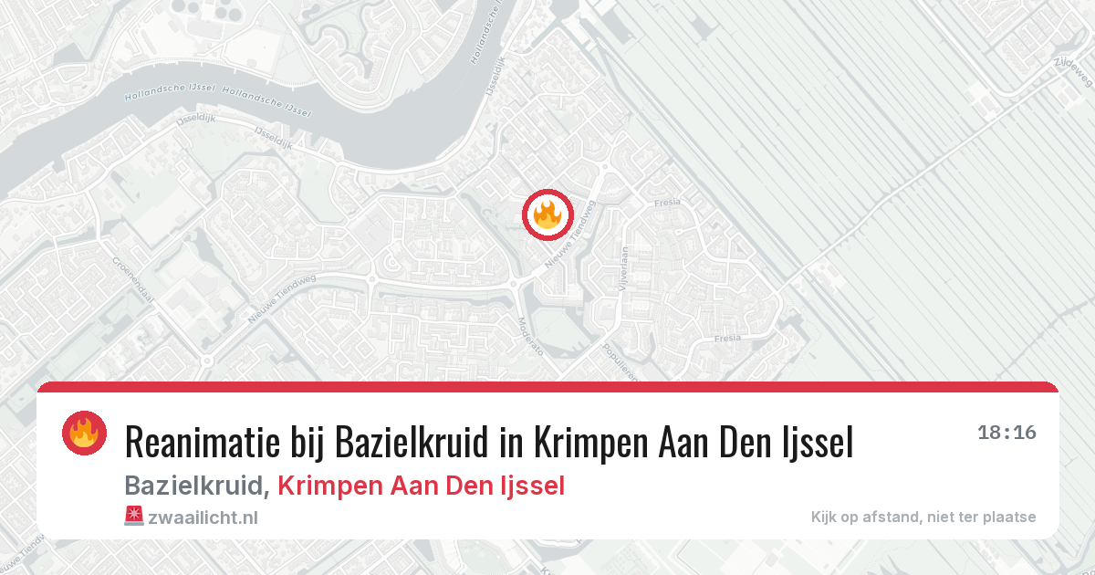 Reanimatie bij Bazielkruid in Krimpen Aan Den Ijssel — 11 mei 2026