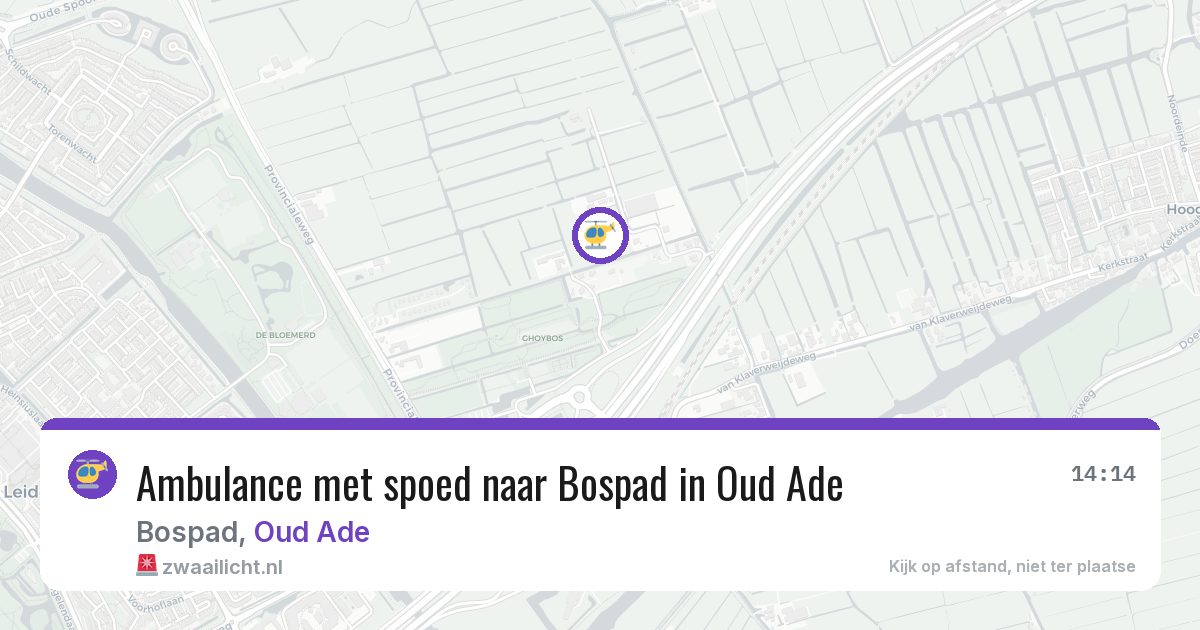 Ambulance met spoed naar Bospad in Oud Ade — 17 jan 2026