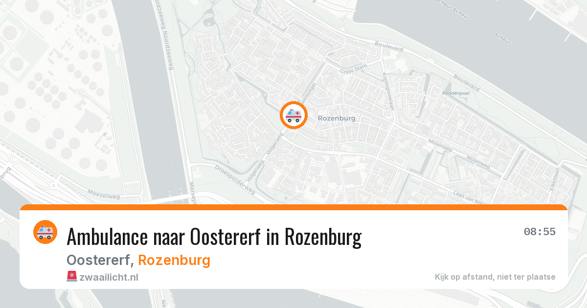 Ambulance naar Oostererf in Rozenburg — 17 mei 2026