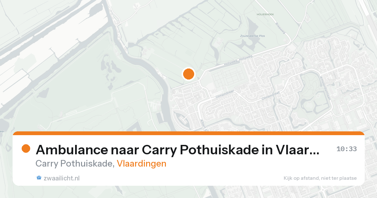 Ambulance naar Carry Pothuiskade in Vlaardingen — 23 aug 2026