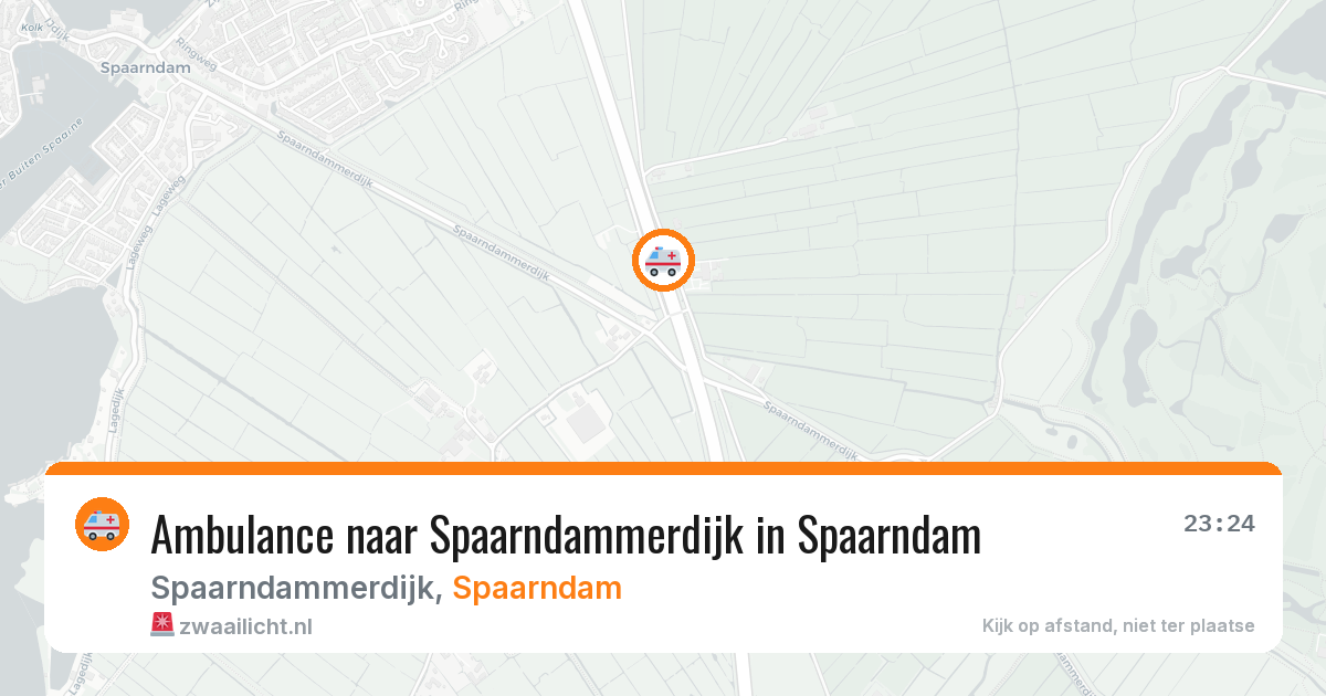 Ambulance naar Spaarndammerdijk in Spaarndam — 12 apr 2026