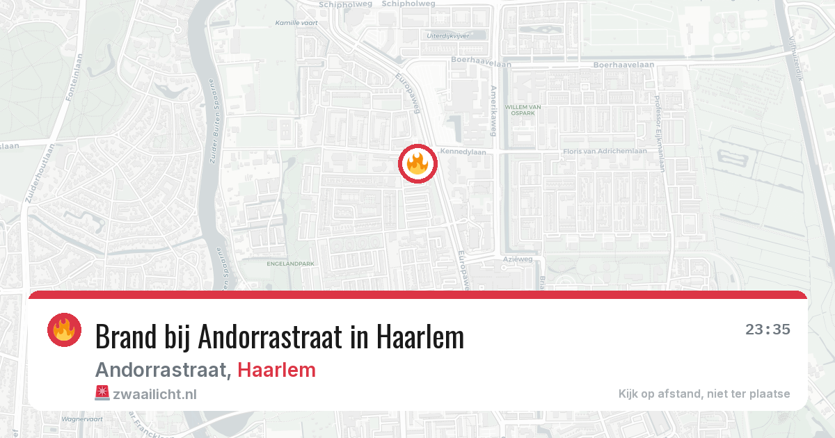 Brand bij Andorrastraat in Haarlem — 30 mrt 2026