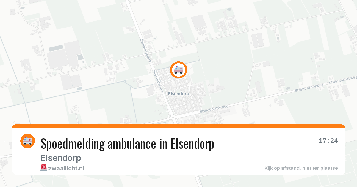 Spoedmelding ambulance in Elsendorp — 24 apr 2026