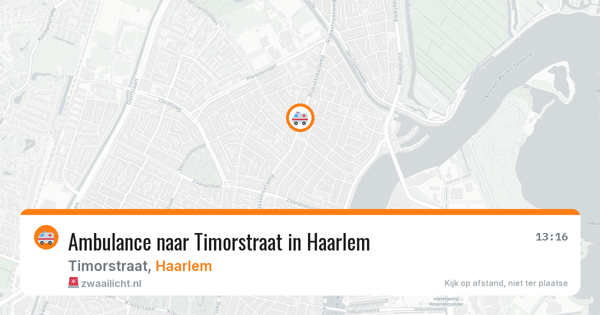 Ambulance naar Timorstraat in Haarlem — 3 aug 2026