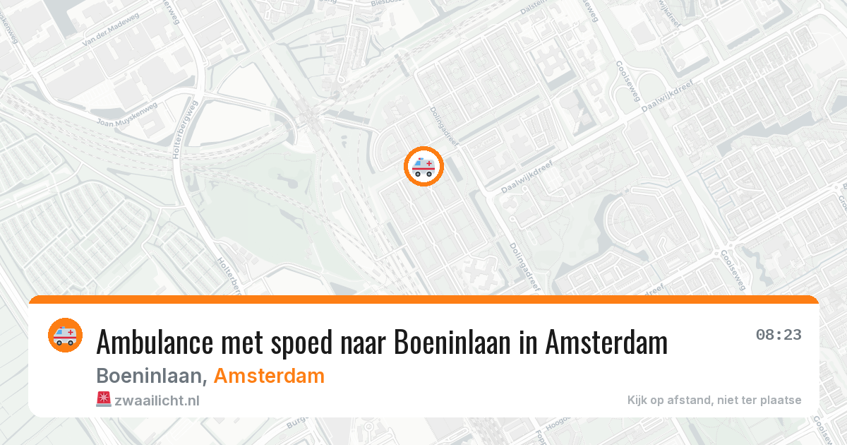 Ambulance met spoed naar Boeninlaan in Amsterdam — 25 jun 2026