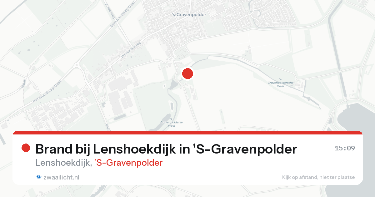 Brand bij Lenshoekdijk in 'S-Gravenpolder — 17 aug 2026