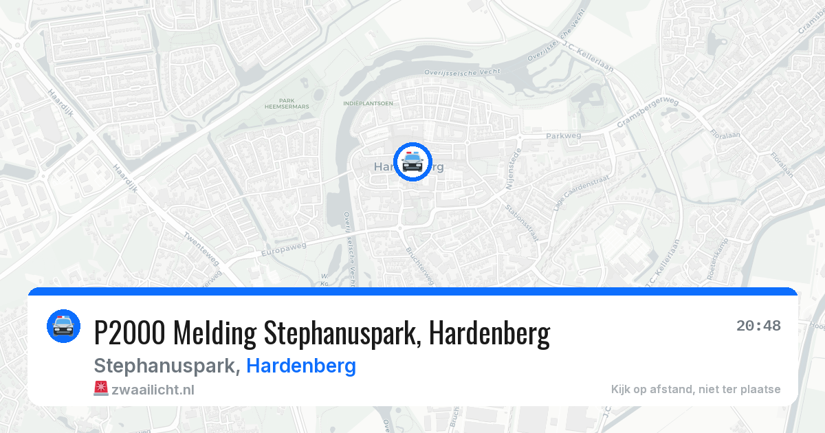 P2000 Melding Stephanuspark, Hardenberg — 10 aug 2026