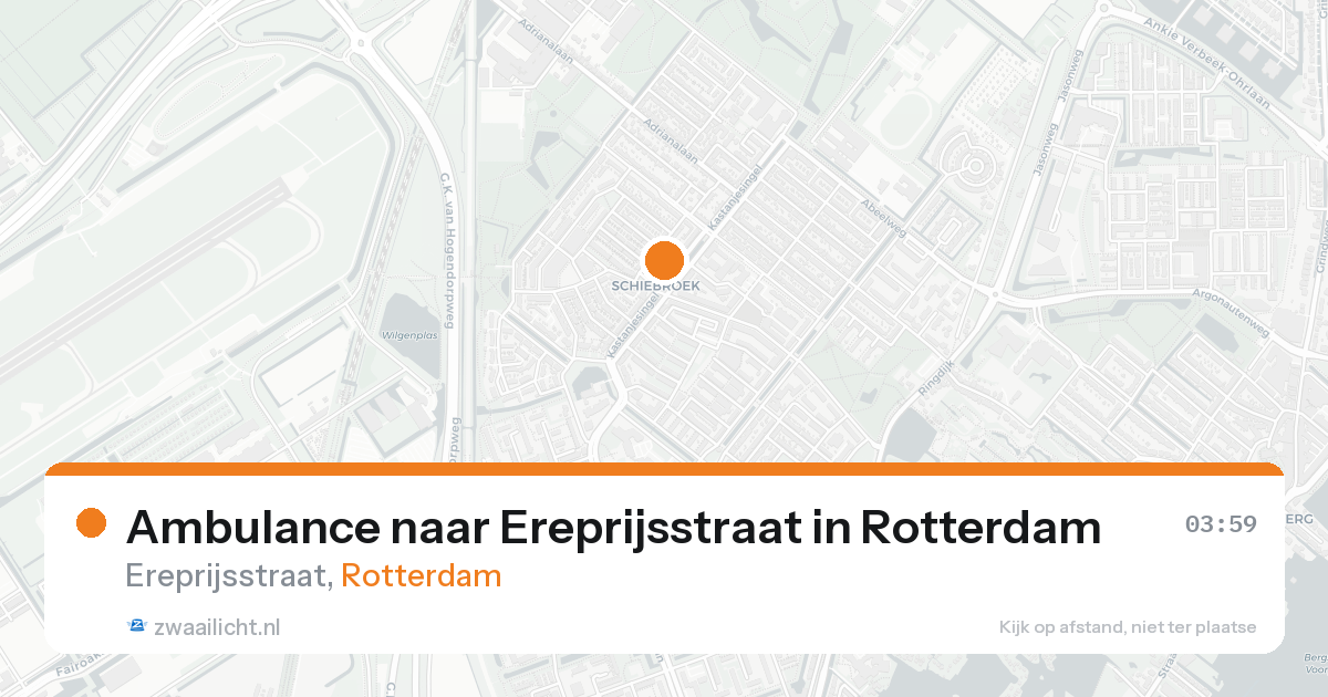 Ambulance naar Ereprijsstraat in Rotterdam — 4 jul 2026