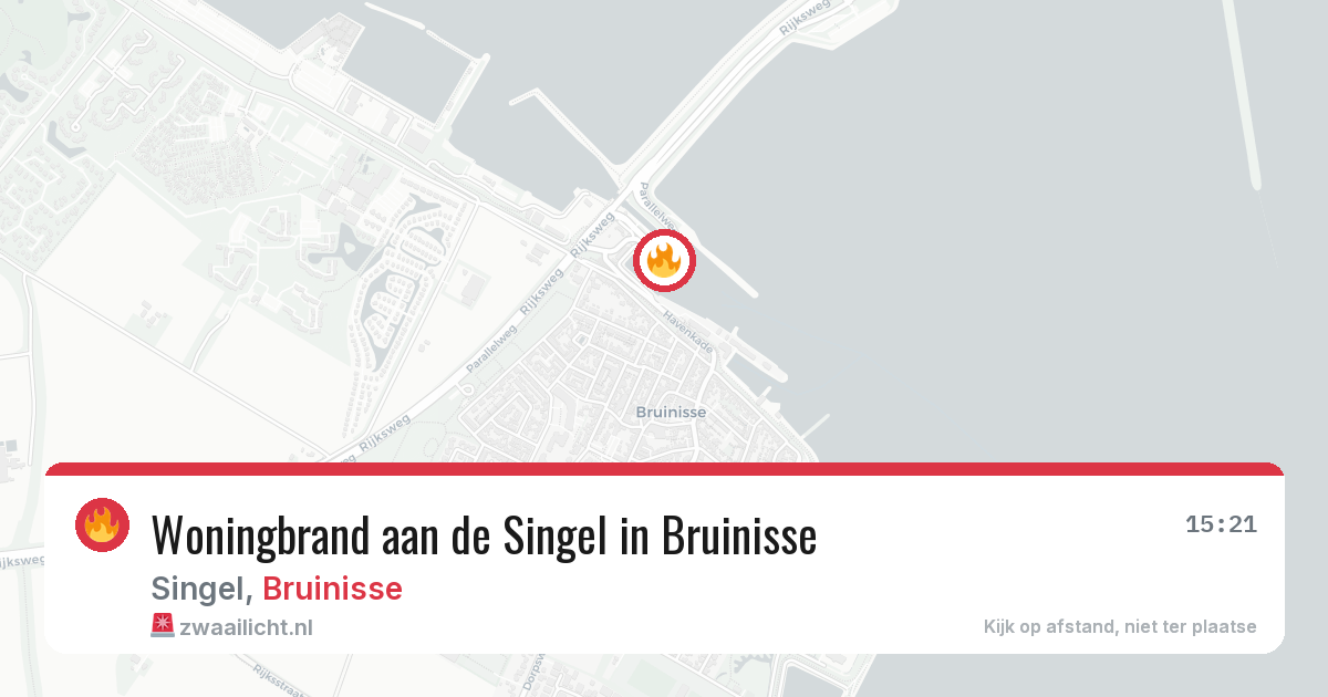 Woningbrand aan de Singel in Bruinisse — 11 mrt 2026