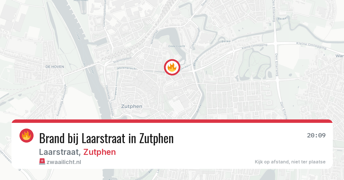 Brand bij Laarstraat in Zutphen — 23 jul 2026