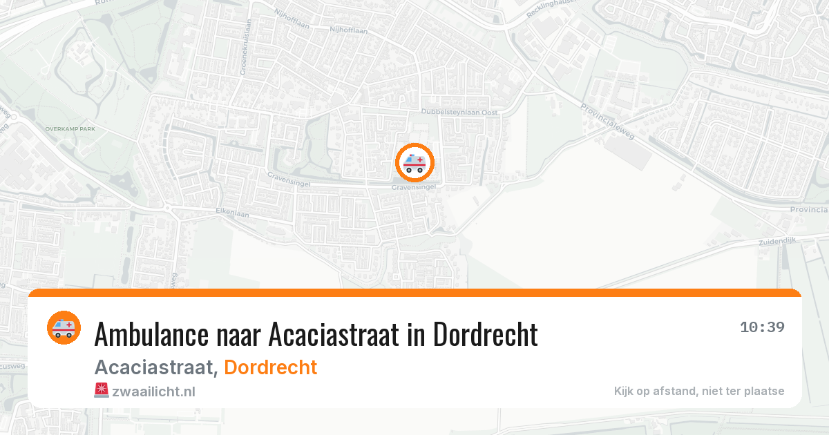 Ambulance naar Acaciastraat in Dordrecht — 14 mei 2026