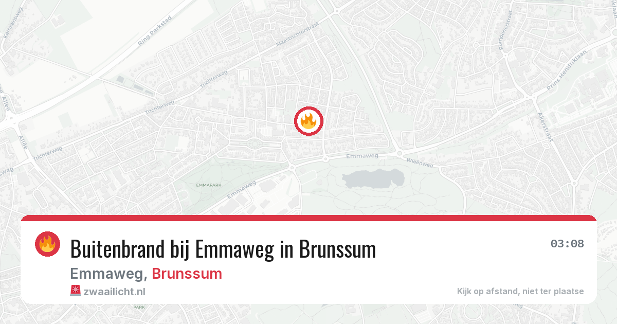 Buitenbrand bij Emmaweg in Brunssum — 23 jun 2026