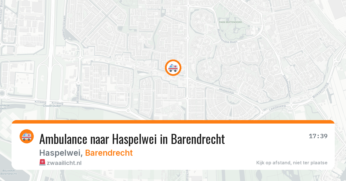 Ambulance naar Haspelwei in Barendrecht — 4 jun 2026