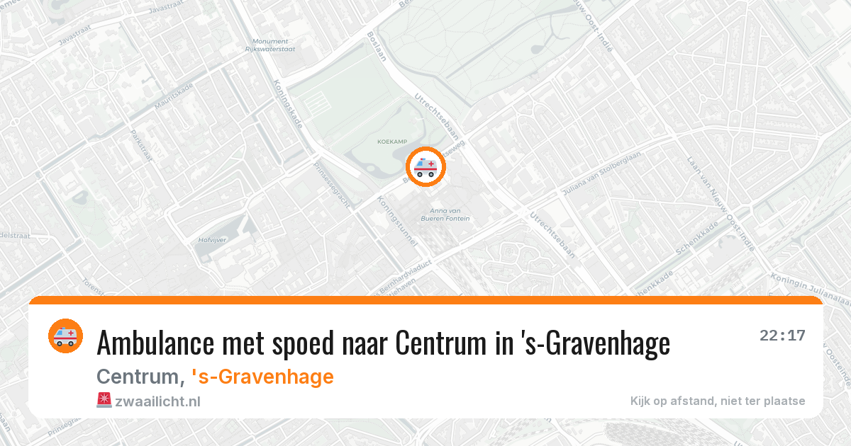 Ambulance met spoed naar Centrum in 's-Gravenhage — 5 jun 2026