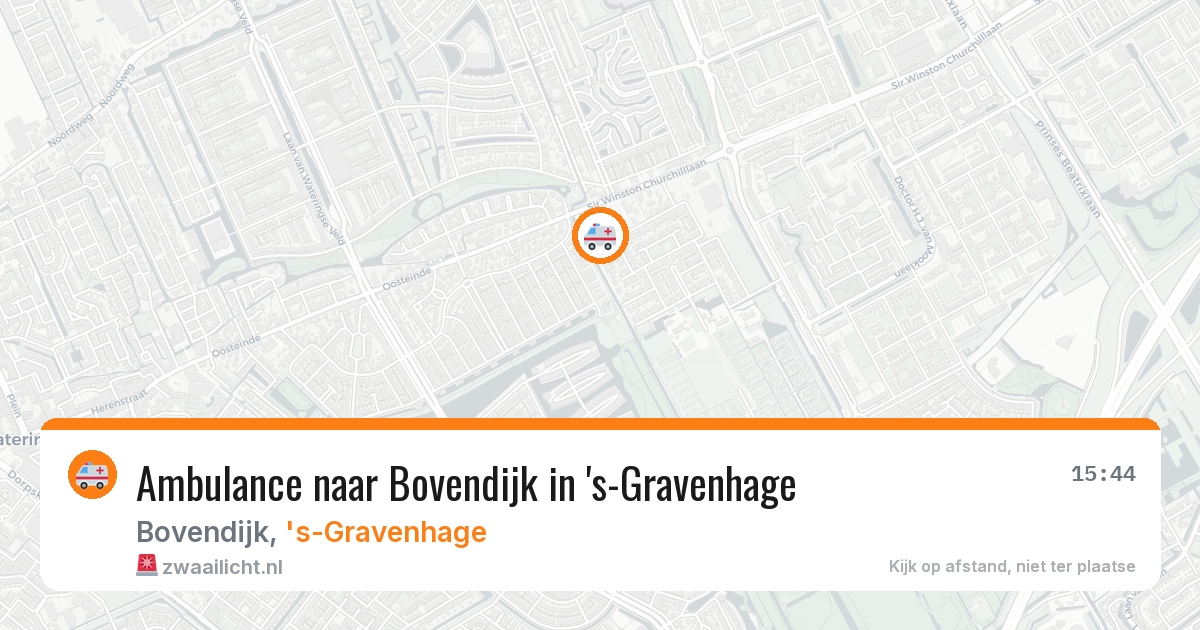 Ambulance naar Bovendijk in 's-Gravenhage — 3 aug 2026