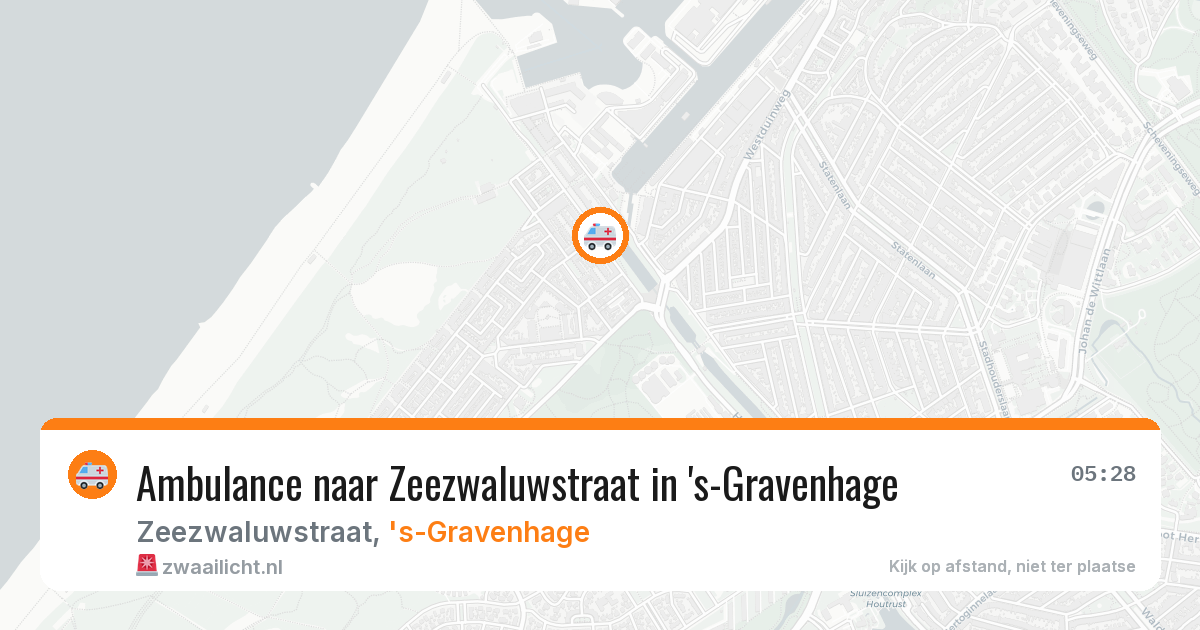 Ambulance naar Zeezwaluwstraat in 's-Gravenhage — 12 jul 2026