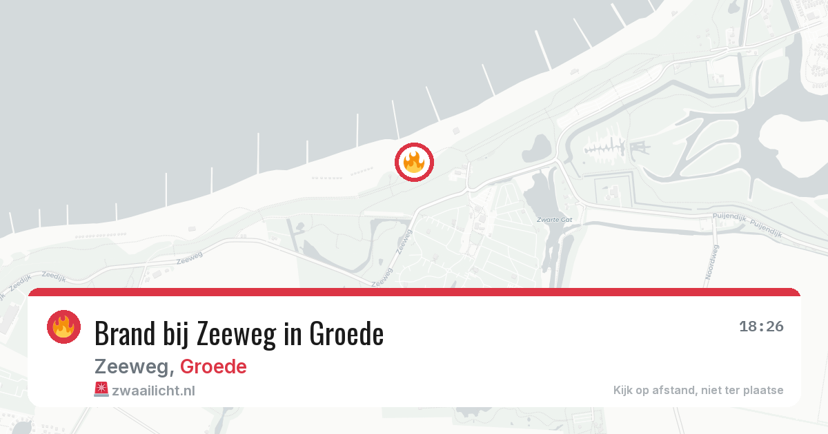 Brand bij Zeeweg in Groede — 3 jul 2026