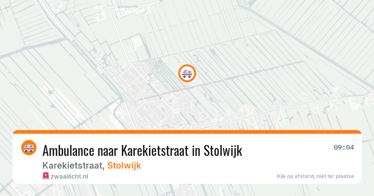 Ambulance naar Karekietstraat in Stolwijk — 8 jul 2026