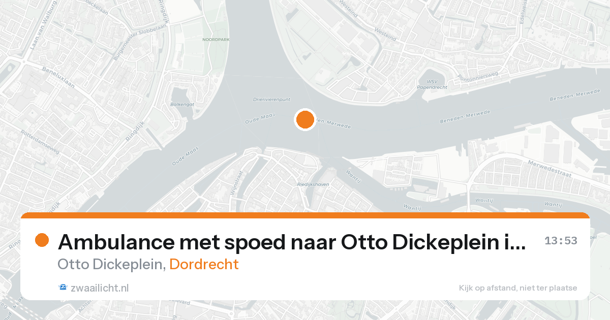 Ambulance met spoed naar Otto Dickeplein in Dordrecht — 31 jan 2026