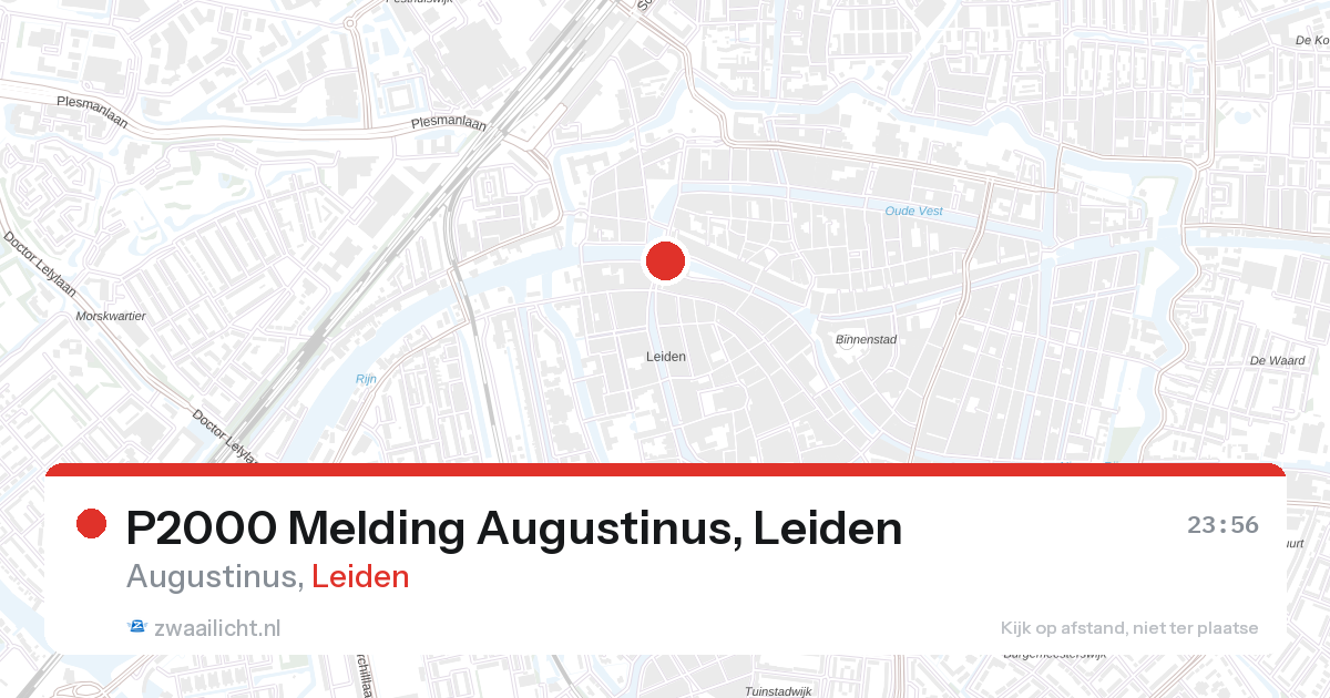 P2000 Melding Augustinus, Leiden — 2 feb 2026