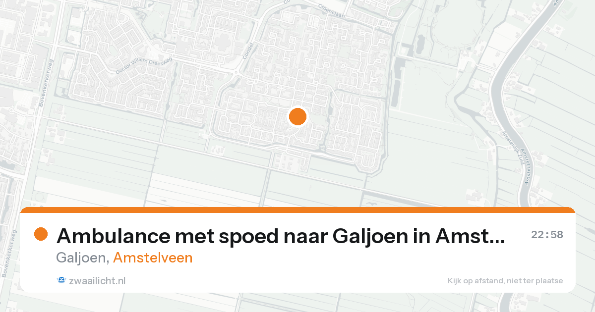 Ambulance met spoed naar Galjoen in Amstelveen — 7 jun 2026