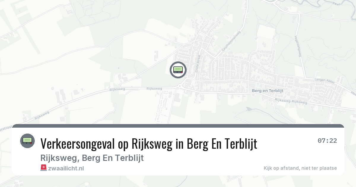 Verkeersongeval op Rijksweg in Berg En Terblijt — 23 apr 2026