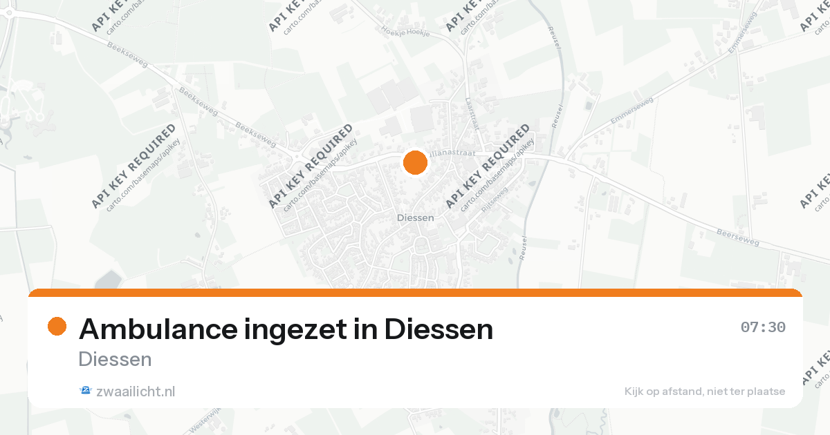 Ambulance ingezet in Diessen — 7 feb 2026