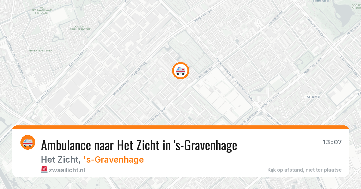 Ambulance naar Het Zicht in 's-Gravenhage — 26 apr 2026