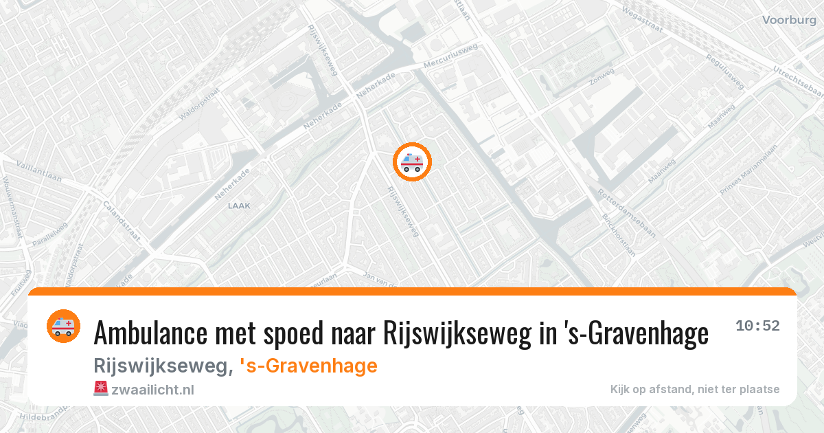 Ambulance met spoed naar Rijswijkseweg in 's-Gravenhage — 12 apr 2026