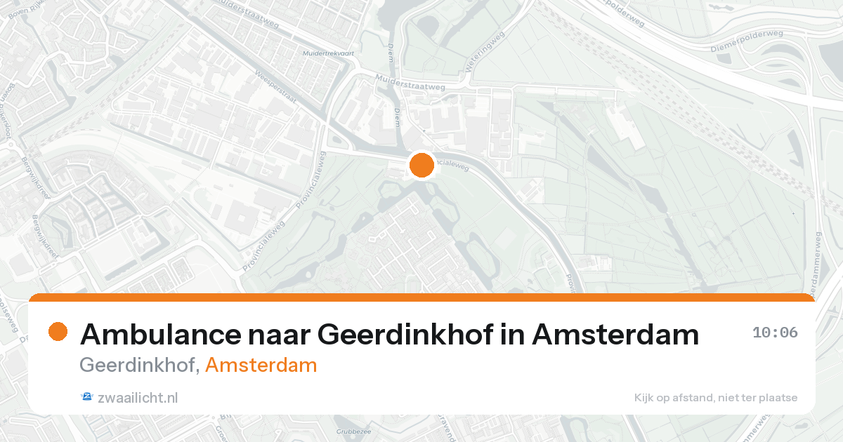 Ambulance naar Geerdinkhof in Amsterdam — 27 mei 2026