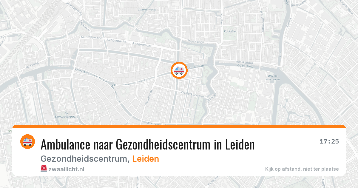 Ambulance naar Gezondheidscentrum in Leiden — 2 jul 2026