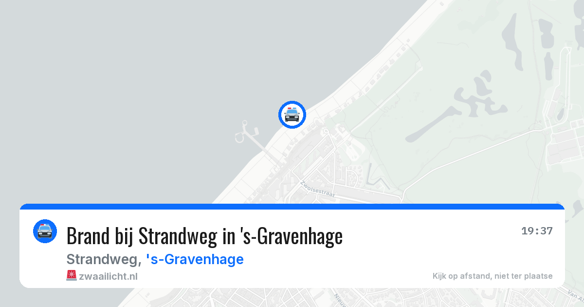 Brand bij Strandweg in 's-Gravenhage — 14 jul 2026