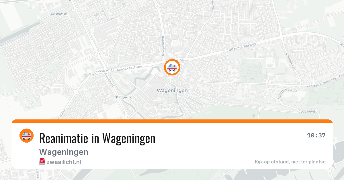 Reanimatie in Wageningen — 11 jun 2026