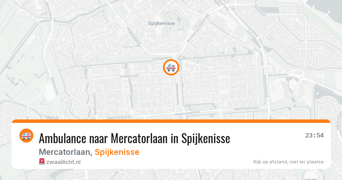 Ambulance naar Mercatorlaan in Spijkenisse — 20 jun 2026