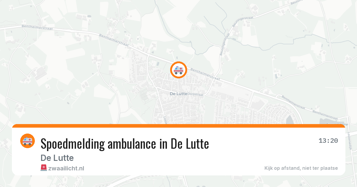 Spoedmelding ambulance in De Lutte — 5 mei 2026