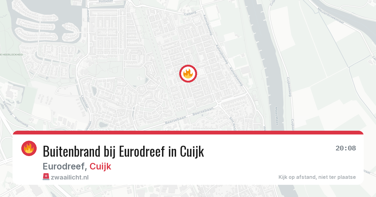 Buitenbrand bij Eurodreef in Cuijk — 6 apr 2026